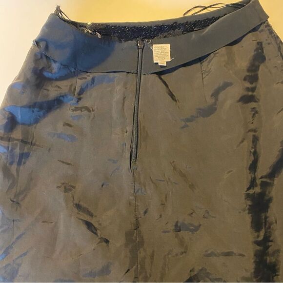 Vintage black all over sequin 100% silk mini skirt NYE - 6 - Picture 9 of 10